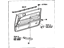 Toyota 67610-03011-B0 Board Sub-Assembly, Front Door Trim, Passenger Side