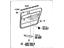 Toyota 67640-03011-B0 Board Sub-Assembly, Rear Door Trim, Driver Side