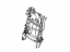 Toyota 71018-48070 Frame Sub-Assembly, Rear Seat Back, Driver Side