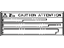 Toyota 11293-20030 Caution Label