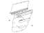 Toyota 67640-0E801-20 Board Sub-Assembly, Rear Door Trim, Driver Side