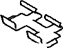 Toyota 47816-42080 Plate, Pad Support(For Rear Disc Brake)