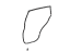Toyota 67871-42070 Weatherstrip, Rear Door, Passenger Side