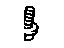 Toyota 90105-A0227 Ball Joint Bolt, Front Outer