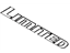 Toyota 75427-48020 Nameplate, Chrome, Front