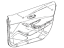 Toyota 67610-12P30-20 Board Sub-Assembly, Front Door Trim, Passenger Side