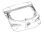 Toyota 67005-12F60 Lift Gate, Rear