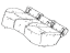 Toyota 71503-12490 Seat Cushion, Rear