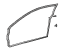 Toyota 67861-0W010 Weatherstrip, Front Door, Passenger Side