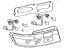 Toyota 81551-16530 Lens & Housing, Passenger Side