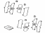 Toyota 04945-76010 Shim Kit, Anti Squeal, Front