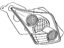 Toyota 81551-52381 Lens & Body, Rear Combination Lamp, Passenger Side