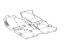 Toyota 58510-47570-C0 Carpet, Front