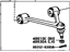 Toyota 48610-29046 Arm Assembly, Front Suspension Upper, Passenger Side