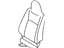 Toyota 71074-52U60-B0 Cover, Front Seat Back, Driver Side(For Separate Type)