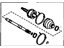 Toyota 43460-19275 Shaft Assembly, Front Drive Outboard Joint, Passenger Side
