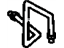 Toyota 47323-12210 Brake Line, Rear Passenger Side