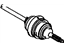 Toyota 43420-12150 Shaft Assembly, Front Drive, Driver Side