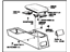 Toyota 58901-14010-04 Console Assembly, Rear