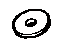 Toyota 90201-14519 Washer, Plate(For Idler Arm Rubber Bush)