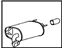 Toyota 17430-0P290 Rear Muffler, Passenger Side