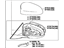 Toyota 87910-33A30-J1 Mirror Assembly, Outer Rear View, Passenger Side