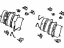 Toyota 04491-17040 Pad Kit, Disc Brake, Front