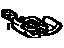 Toyota 63260-17020-02 Handle Assembly, Removable Roof Lock