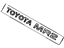 Toyota 75441-17011-05 Plate, Rear Name(Model Mark)