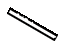 Toyota 75652-17021-11 Moulding, Quarter, Outside Driver Side, Black