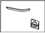 Toyota 75651-14220-08 Moulding, Quarter, Outside Passenger Side, White