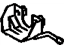 Toyota 17503-42030 Bracket Sub-Assembly, Catalytic Converter, Rear