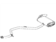 Toyota 17430-37620 Pipe Assembly, Exhaust, Tail