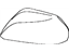 Toyota 87945-33030-A0 Mirror Cover, White, Driver Side