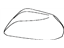 Toyota 87915-33030-A0 Mirror Cover, White, Passenger Side