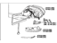Toyota 87910-47650 Mirror Assembly, Passenger Side
