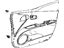 Toyota 67610-47090-B1 Board Sub-Assembly, Front Door Trim, Passenger Side