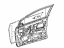 Toyota 67001-47151 Panel Sub-Assembly, Front Door, Passenger Side