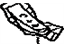 Toyota 57435-12020 Side Support, Passenger Side