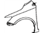 Toyota 53802-12A70 Fender, Front Driver Side