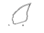 Toyota 67861-33040 Weatherstrip, Front Door, Passenger Side