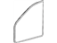 Toyota 62311-33050-B0 Weatherstrip, Front Door Opening Trim, Passenger Side