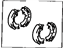 Toyota 04495-32020 Shoe Kit, Rear Brake