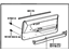 Toyota 67610-2B710-02 Board Sub-Assembly, Front Door Trim, Passenger Side
