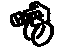 Toyota 96111-10250 Clamp Or Clip(For Air Injection System Hose)