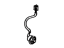 Toyota 81558-32080 Socket & Wire Sub-Assembly, Rear Lamp, Passenger Side