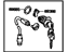 Toyota 69052-32030 Cylinder & Key Set, Door Lock, Driver Side