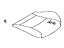 Toyota 71518-WB001 Pad, Front Seat Cushion W/Cover, Passenger Side