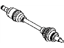 Toyota 43420-WB002 Shaft Assembly, Front Drive, Driver Side