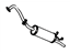 Toyota 17430-45240 Pipe Assembly, Exhaust, Tail